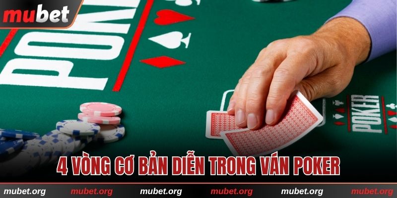 4 vòng cơ bản diễn trong ván Poker