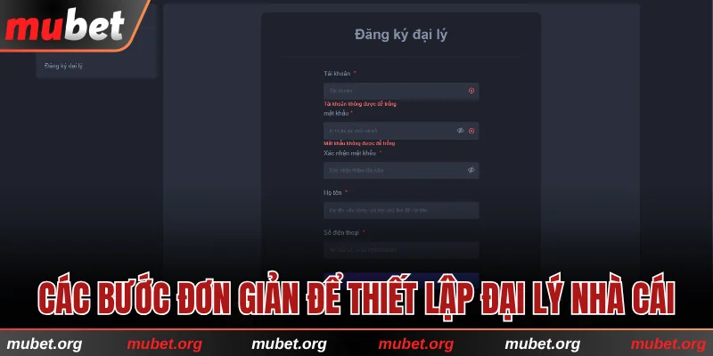 Các bước đơn giản để thiết lập đại lý trên nền tảng
