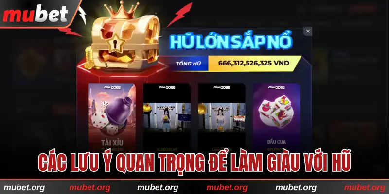 Các lưu ý quan trọng phải nắm để làm giàu với hũ