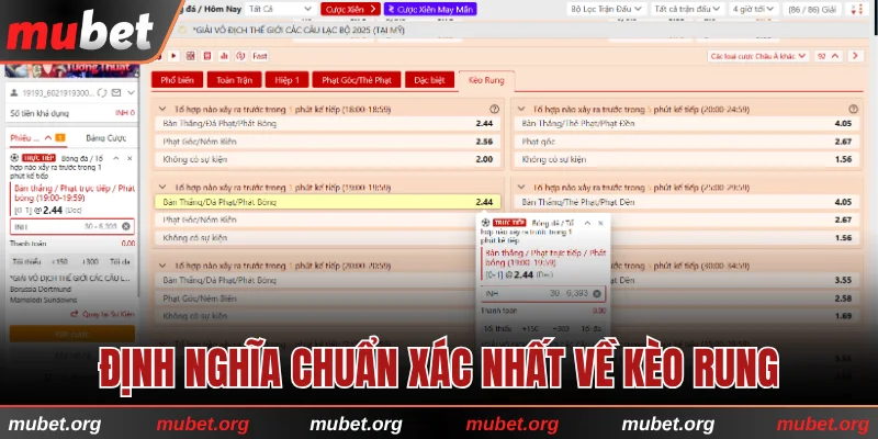 Định nghĩa chuẩn xác nhất về kèo rung