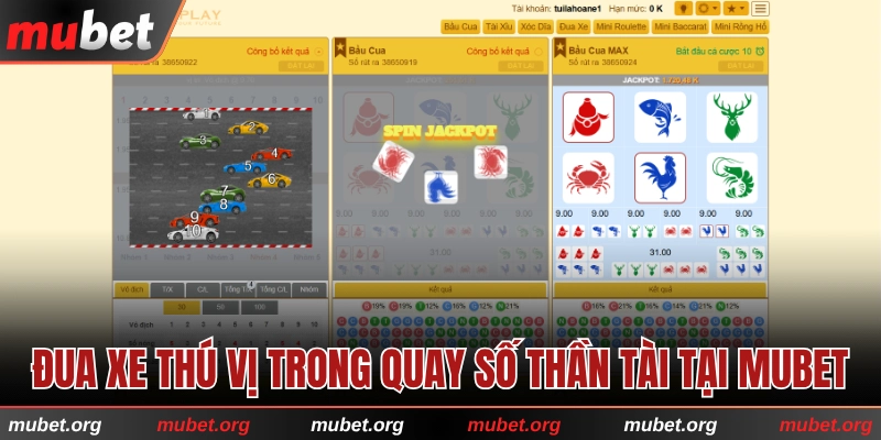 Đua xe thú vị trong Quay số Thần Tài tại MUBET