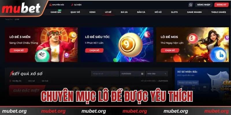Giới thiệu Mubet và chuyên mục Lô đề được quan tâm