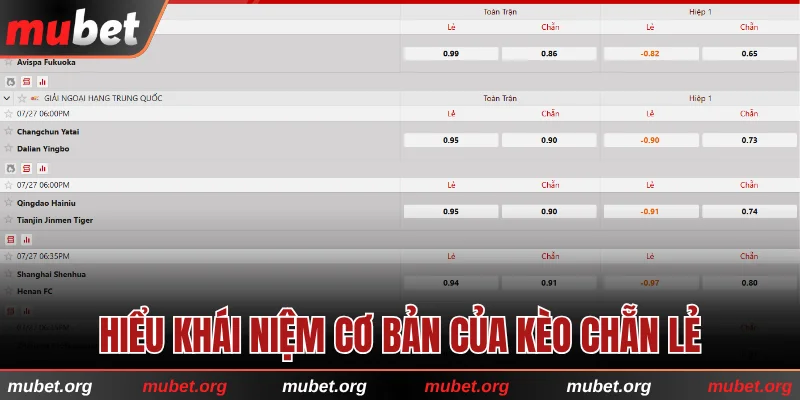 Hiểu khái niệm cơ bản của kèo chẵn lẻ