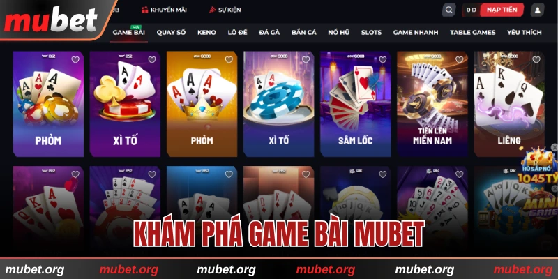 Khám phá Game bài MUBET