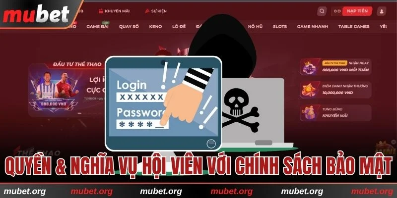 Quyền & nghĩa vụ hội viên với chính sách bảo mật MUBET