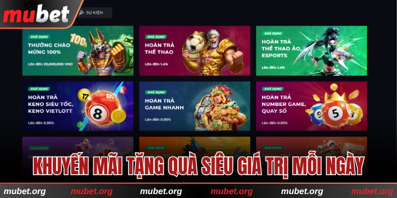 Chuỗi khuyến mãi bùng nổ quà tặng mỗi ngày
